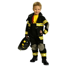 Disguise Dress Up Dolls Fire Girl Child Girls Firefighter Costume Large 10-12